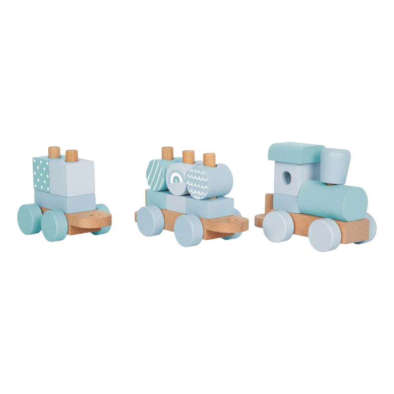 Afbeelding laden in galerijviewer, Small foot - houten trein blauw