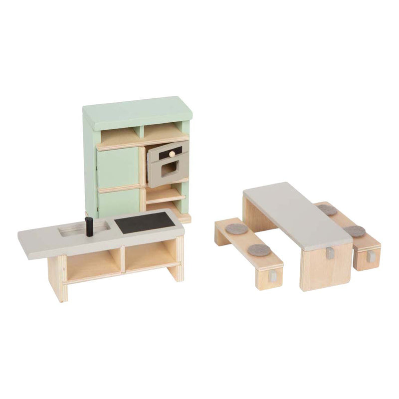 Afbeelding laden in galerijviewer, Small foot - poppenhuis meubelset scandinavische stijl