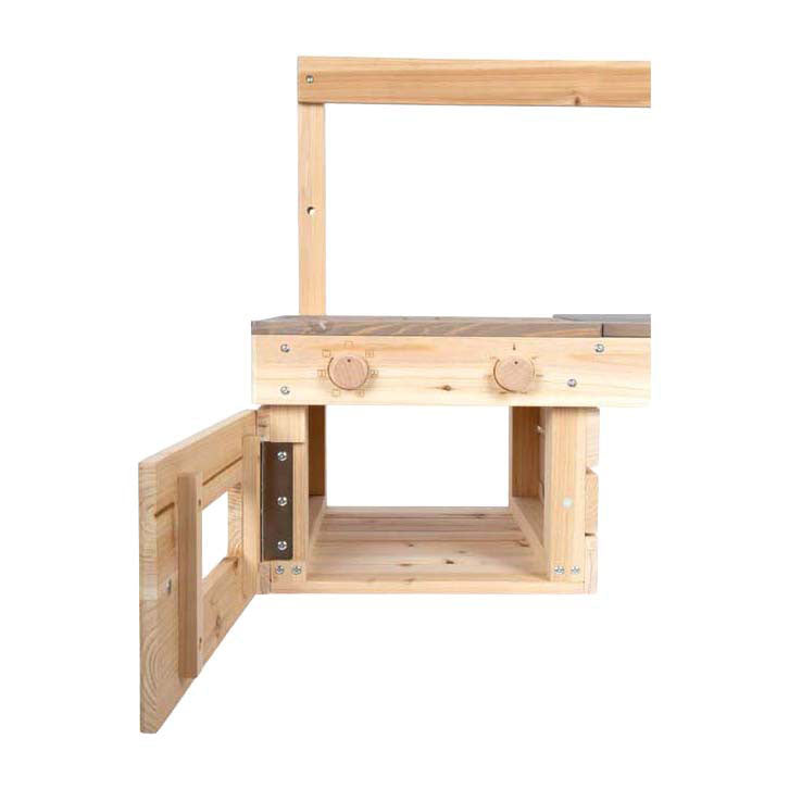 Afbeelding laden in galerijviewer, Small foot houten modderkeuken buiten speelkeuken voor kinderen.