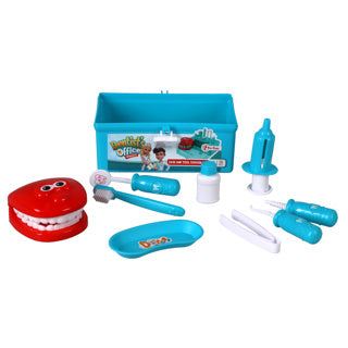 Afbeelding laden in galerijviewer, Toi-toys tandartskoffer met accessoires 10-delig | 2 stuks
