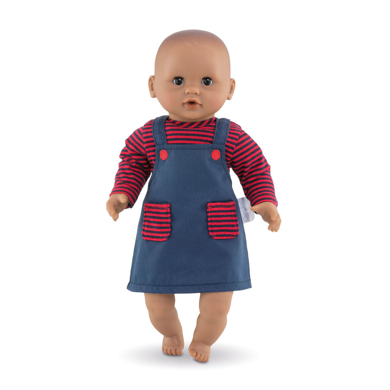 Afbeelding laden in galerijviewer, Corolle Mon Poupon Poppenjurk Gestreept, 30cm