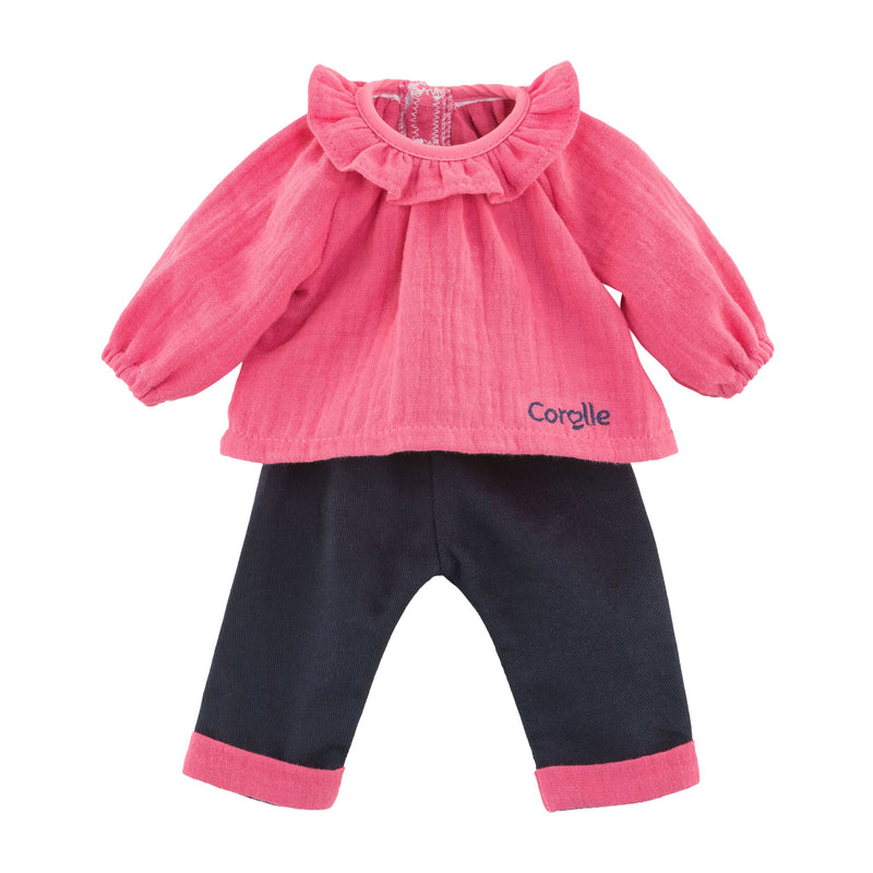 Afbeelding laden in galerijviewer, Corolle ma roze blouse en pantalon, 36cm