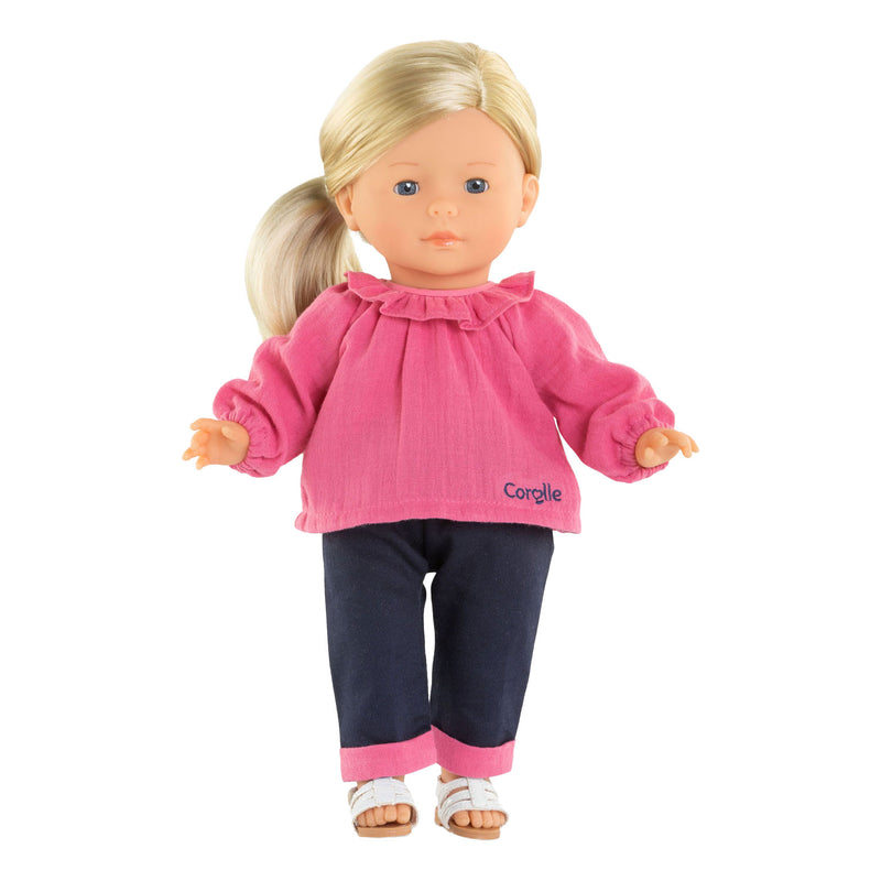 Afbeelding laden in galerijviewer, Corolle ma roze blouse en pantalon, 36cm