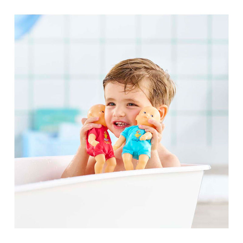 Afbeelding laden in galerijviewer, Corolle babypop badspeelgoed roze 20cm - mini bain popje voor waterpret.