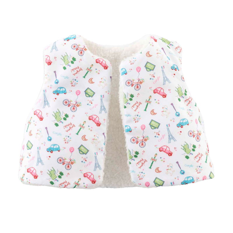 Afbeelding laden in galerijviewer, Corolle winterset babypop 36cm - poppenkleding wit polyester.