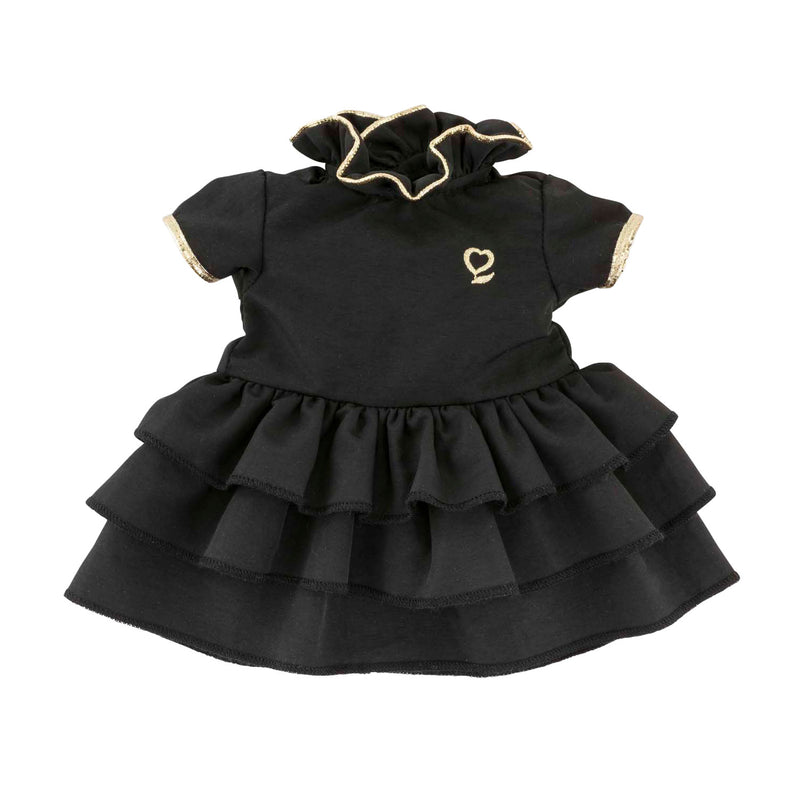 Afbeelding laden in galerijviewer, Corolle zwarte jurk voor babypop, 36cm