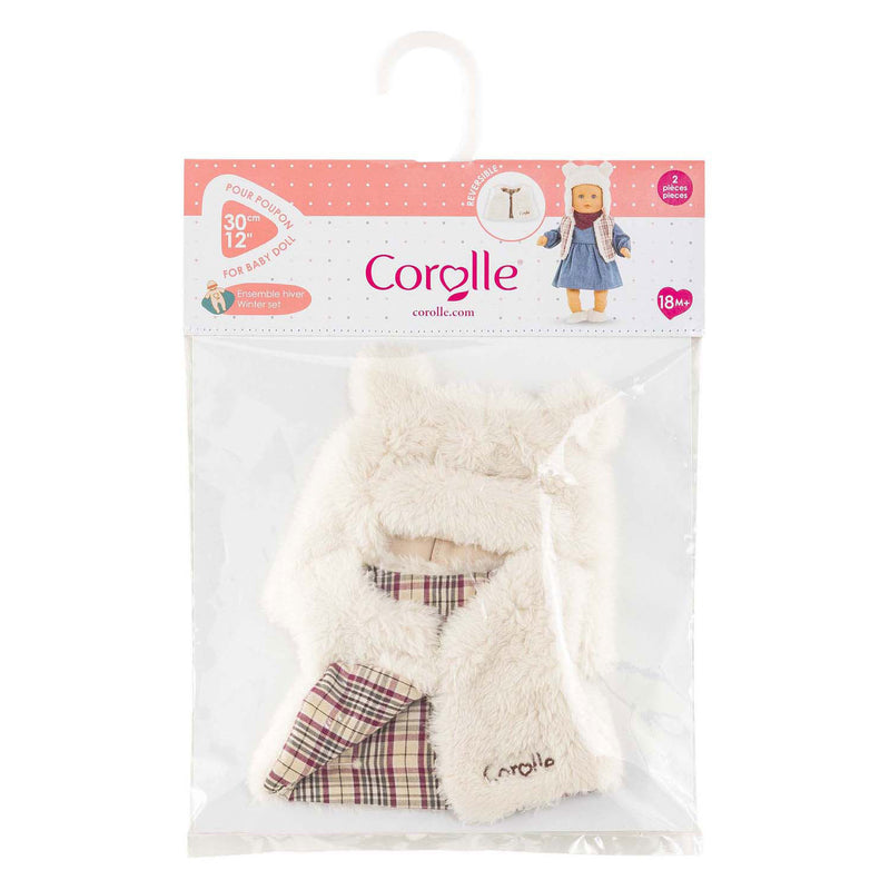 Afbeelding laden in galerijviewer, Corolle poppen winterset kostuum kleine ontdekker 30cm - poppenkleding.