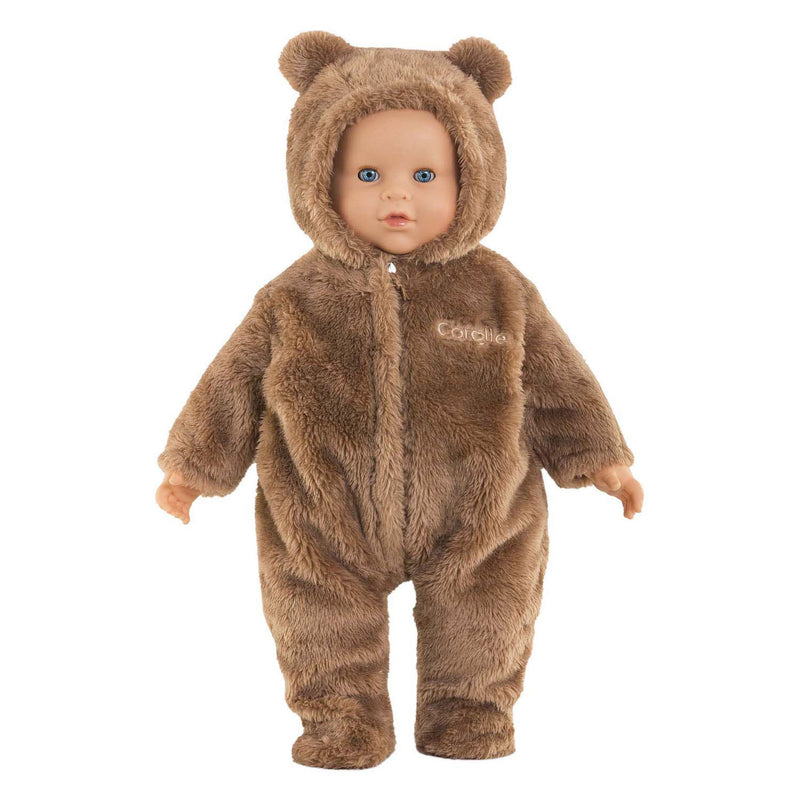 Afbeelding laden in galerijviewer, Corolle bunting brown bear onesie - 42cm
