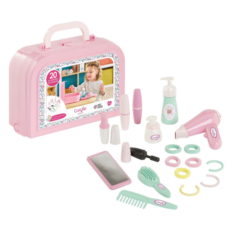 Afbeelding laden in galerijviewer, Corolle beauty case - 20 accessoires - vanaf 18 maanden