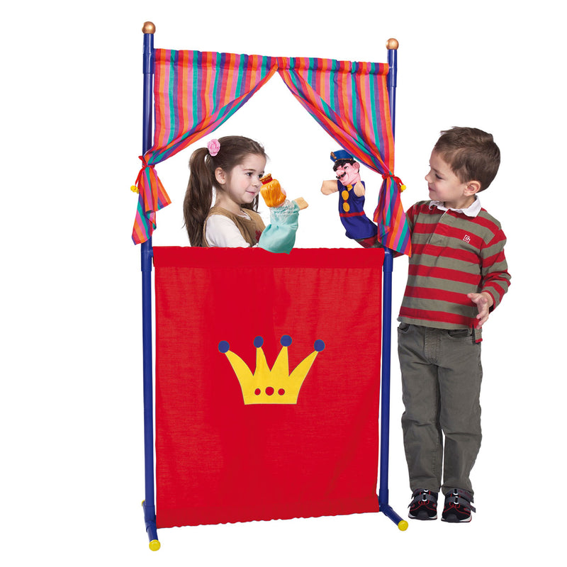 Afbeelding laden in galerijviewer, Simba Poppen Theater met 4 Handpoppen