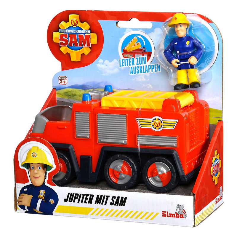 Afbeelding laden in galerijviewer, Simba brandweerman sam jupiter brandweerauto met sam figuur