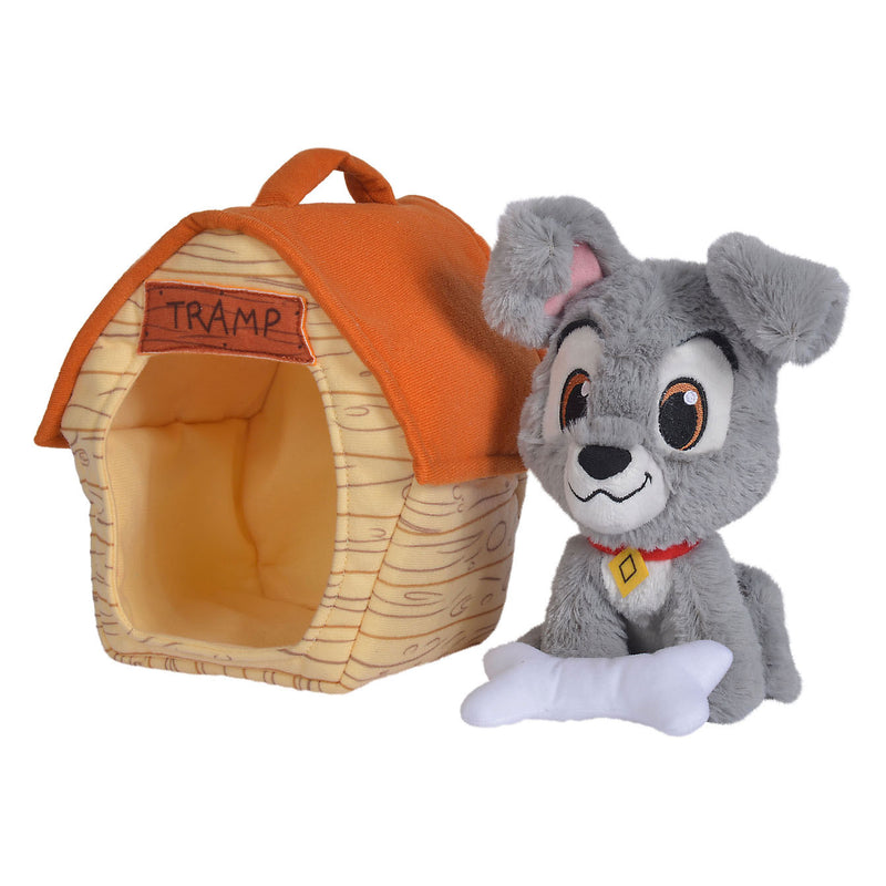 Afbeelding laden in galerijviewer, Simba Knuffel Pluche Tramp met Hondenhok