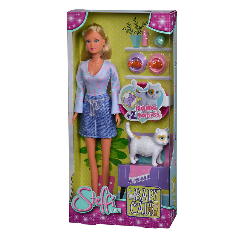 Afbeelding laden in galerijviewer, Steffi love modepop met kittens