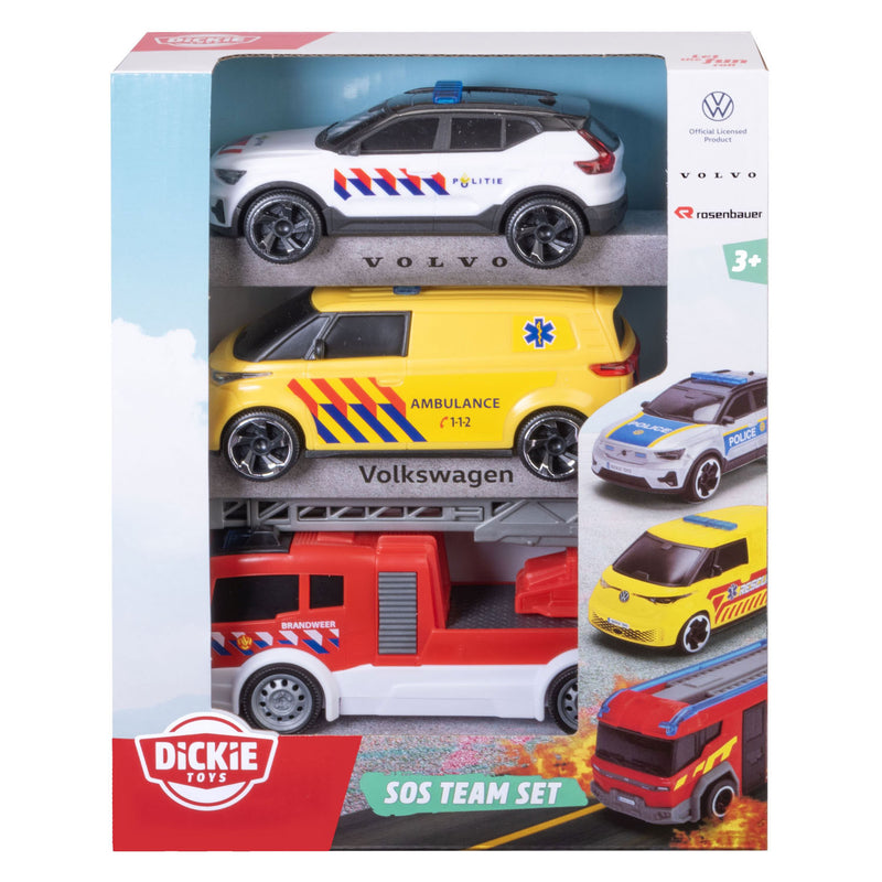 Afbeelding laden in galerijviewer, Dickie sos team set speelgoedauto's - 3dlg.