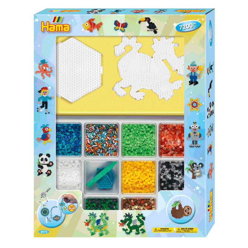 Afbeelding laden in galerijviewer, Hama midi strijkkralenset gift box, 7200st.