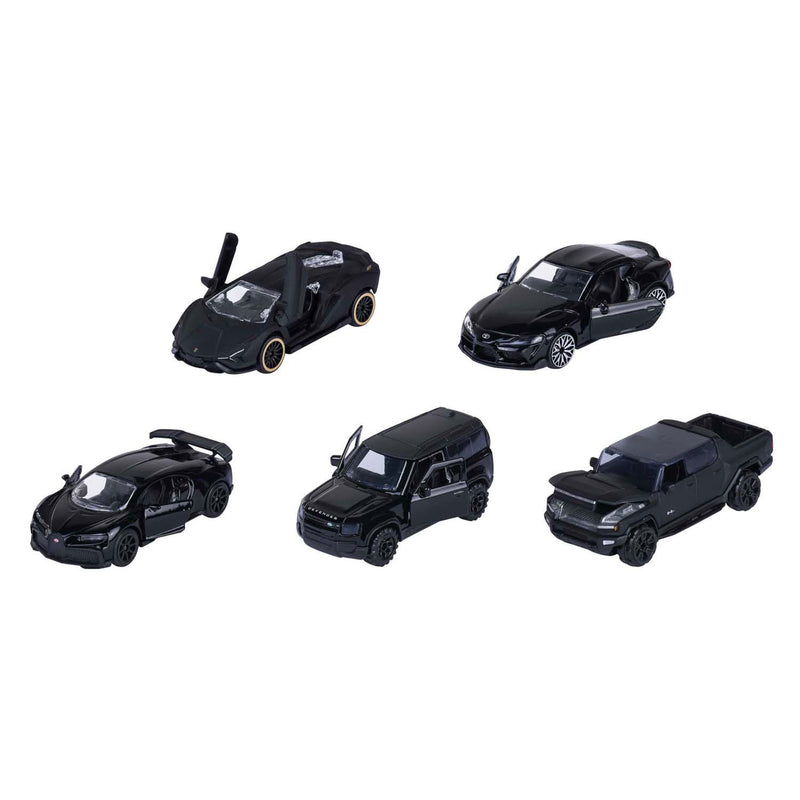 Afbeelding laden in galerijviewer, Simba majorette black edition die-cast voertuigen, 5dlg.