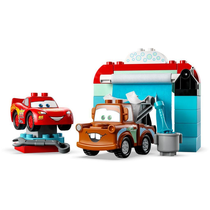 Afbeelding laden in galerijviewer, Lego Duplo Duplo 10996 Disney Bliksem McQueen + Takel Wasstraat