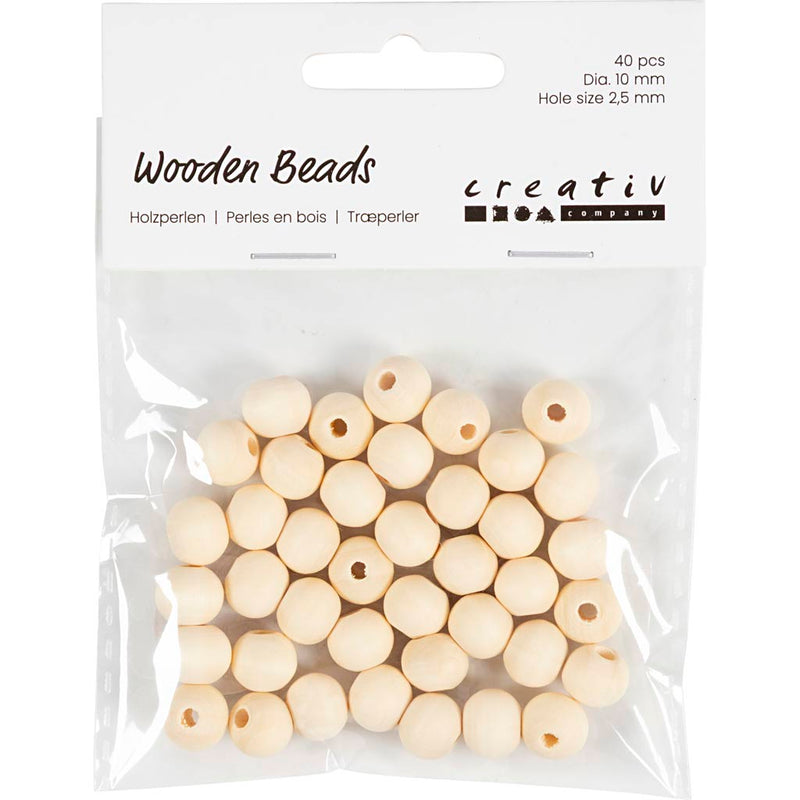 Afbeelding laden in galerijviewer, Https: www.cchobby.nl houten-kralen-d-10-gatgrootte-2-5-mm-40-stuk-1-doos