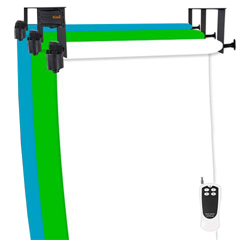 Afbeelding laden in galerijviewer, Studioking achtergrond systeem elektrisch b-3we voor 3 rollen