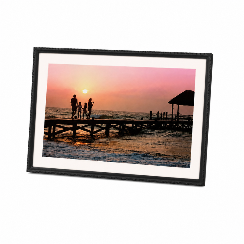Afbeelding laden in galerijviewer, Benel frameo digitale fotolijst hf-109t zwart 10.1 inch met frameglow