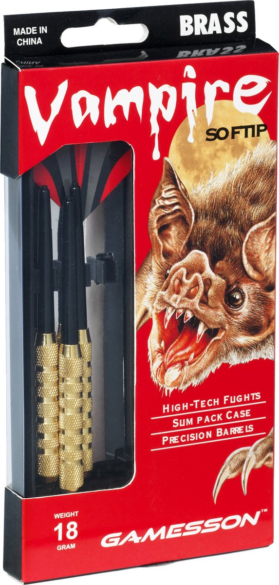 Afbeelding laden in galerijviewer, Bex sunsport dartpijlen set vampire – recreatieve dartpijlen – soft tip - complete set voor thuisgebruik – precisiespel – vanaf 8 jaar - 18 gram