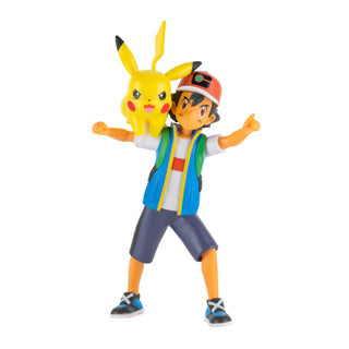 Afbeelding laden in galerijviewer, Jazwares pokémon battle feature figuur ash pikachu 11cm action figuur