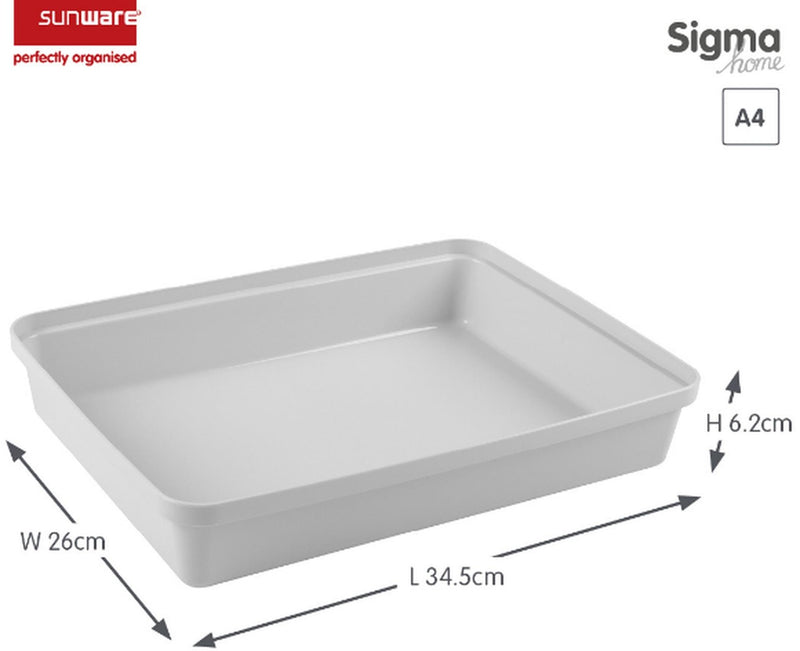 Afbeelding laden in galerijviewer, Sunware sigma home kantoor opbergbakje a4 wit