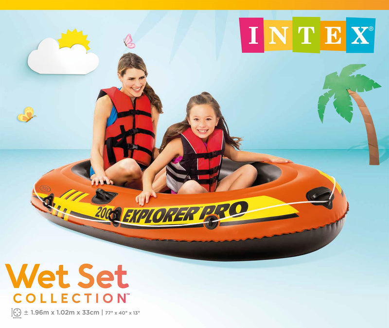 Afbeelding laden in galerijviewer, Intex 2 persoons boot explorer pro200 196x102cm