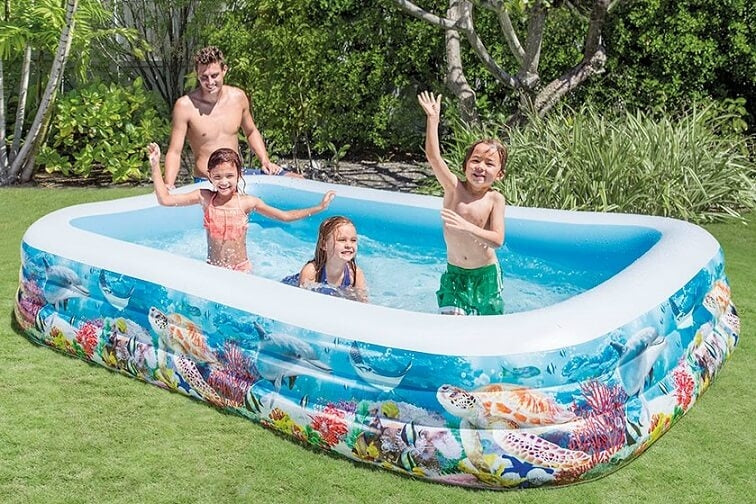 Afbeelding laden in galerijviewer, Intex groot opblaaszwembad tropical reef
