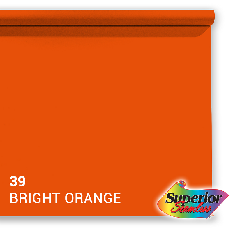 Afbeelding laden in galerijviewer, Superior achtergrondpapier 39 bright orange 1,35 x 11m
