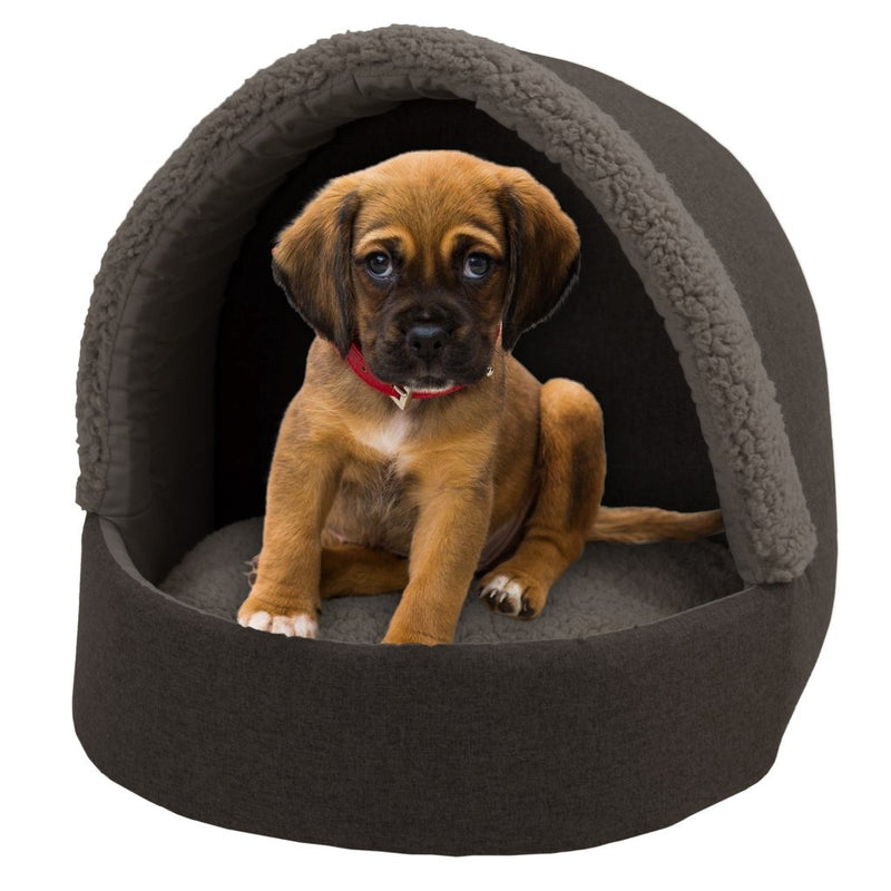 Afbeelding laden in galerijviewer, Sun garden filou luxe honden- en kattenbed 42x45x41cm grijs