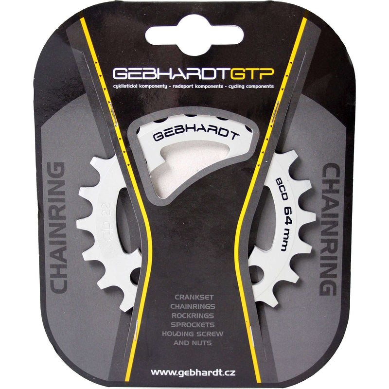 Afbeelding laden in galerijviewer, Gebhardt Kettingblad 22T 4-gaats zilver Shimano - Grijs