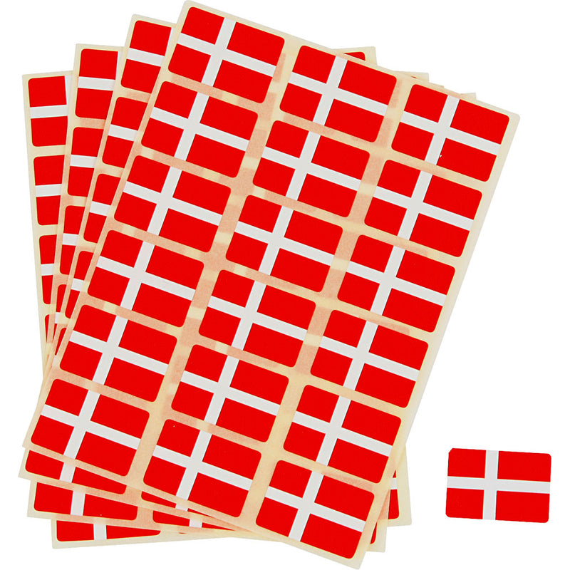 Afbeelding laden in galerijviewer, Https: www.cchobby.nl vlag-afm-15x22-mm-72-stuk-1-doos-denemarken