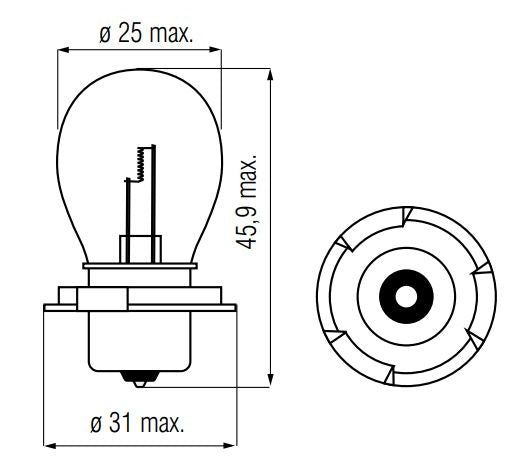 Afbeelding laden in galerijviewer, Bosma lamp 6v-15w p26s