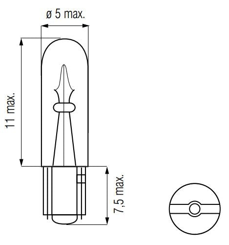 Afbeelding laden in galerijviewer, Bosma lamp 12v-1.2w wedge-t5