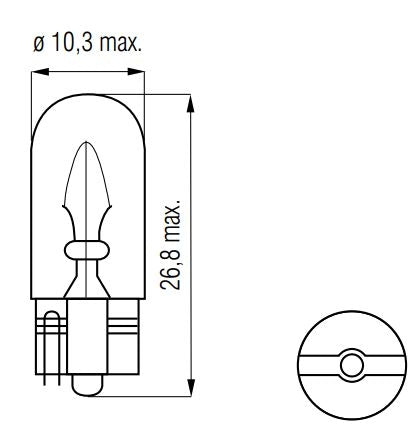 Afbeelding laden in galerijviewer, Bosma lamp 12v-5w wedge t10