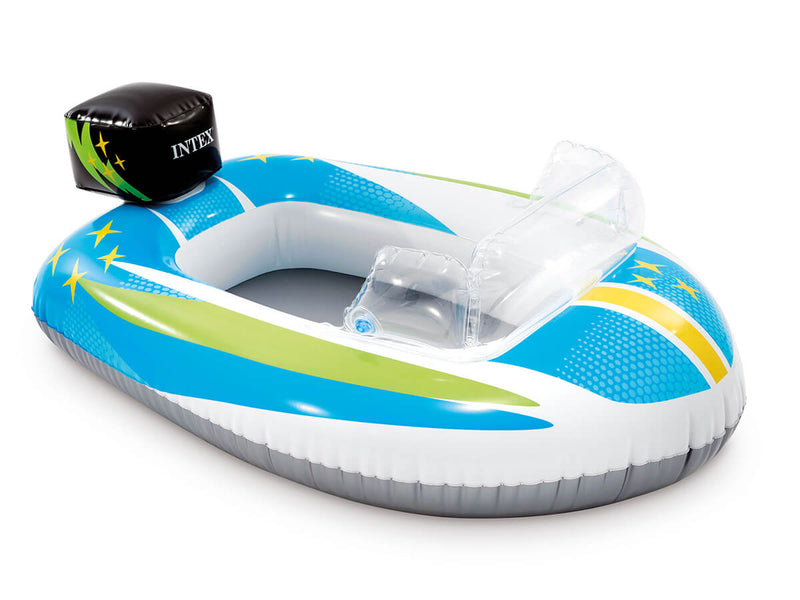 Afbeelding laden in galerijviewer, Intex zwembad kinderbootje-speedboot-blauw