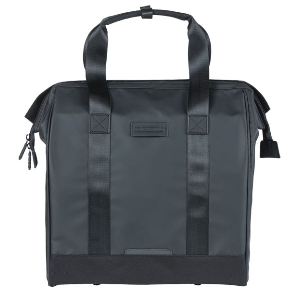 Afbeelding laden in galerijviewer, Basil fietsshopper grand tarpaulin mik 23l 12 x 34 x 35 cm - zwart