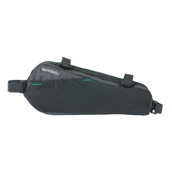 Afbeelding laden in galerijviewer, Basil Discovery 365D frametas M - sportieve compacte fietstas voor heren damesfiets - 1.8L - zwart melee