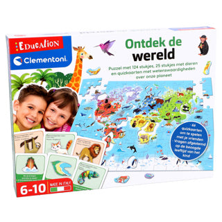 Afbeelding laden in galerijviewer, Clementoni education - ontdek de wereld puzzel