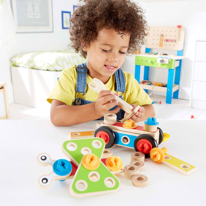 Afbeelding laden in galerijviewer, Hape bouwset basic