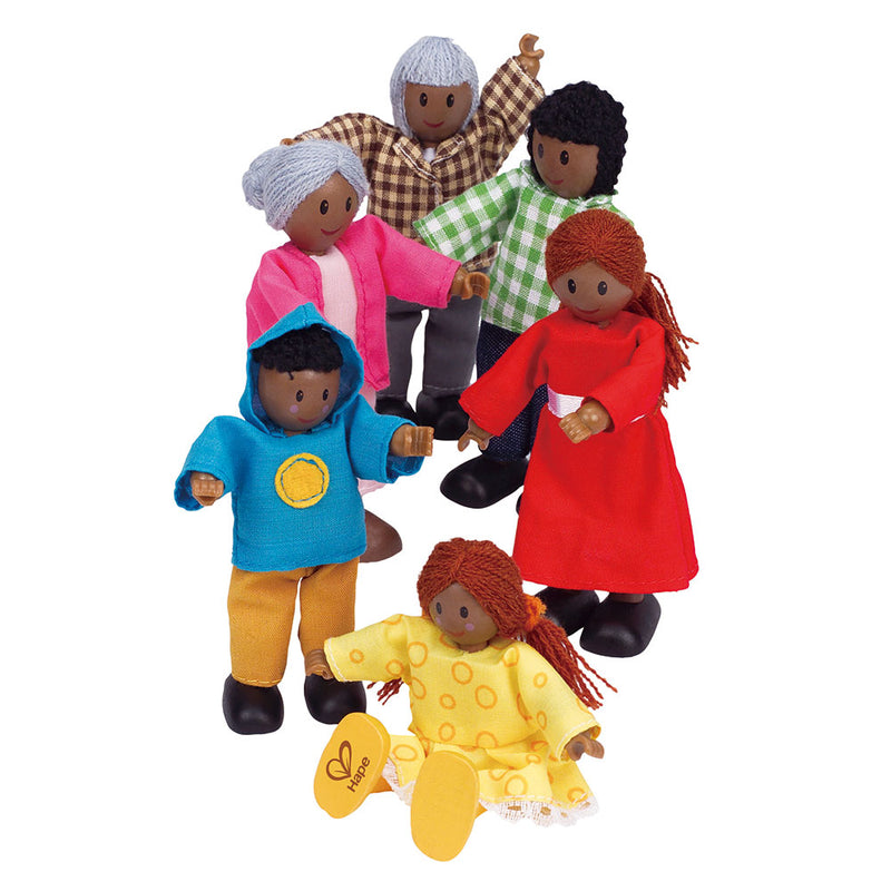 Afbeelding laden in galerijviewer, Hape poppenhuis familie afrikaans