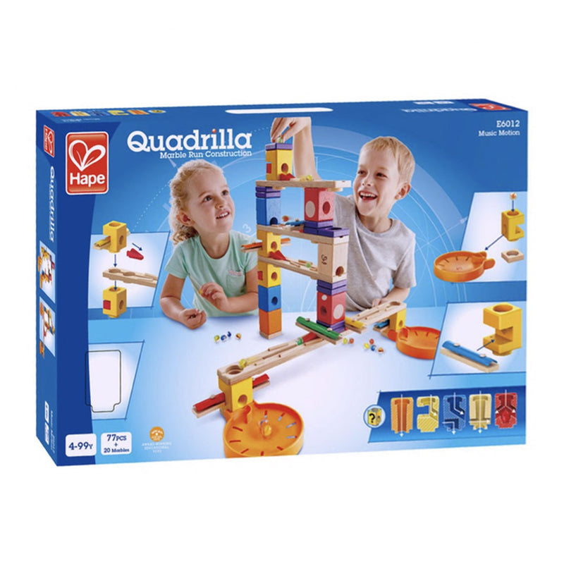 Afbeelding laden in galerijviewer, Hape quadrilla houten knikkerbaan music motion, 97dlg.