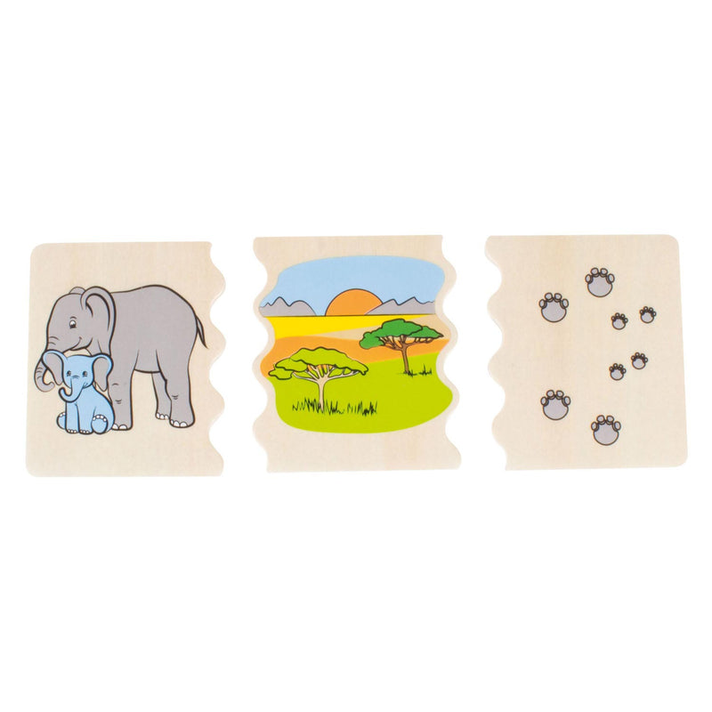 Afbeelding laden in galerijviewer, Beleduc cognito dierenmanieren herkennen houten kinderspel