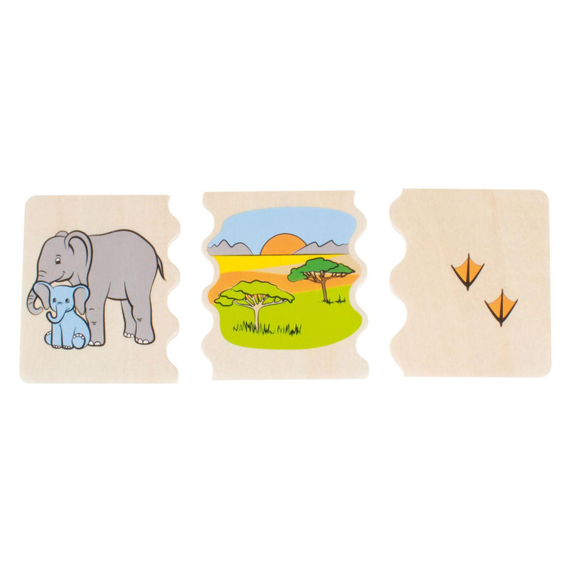 Afbeelding laden in galerijviewer, Beleduc cognito dierenmanieren herkennen houten kinderspel