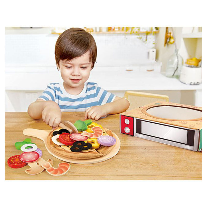 Afbeelding laden in galerijviewer, Hape perfecte pizza speelset