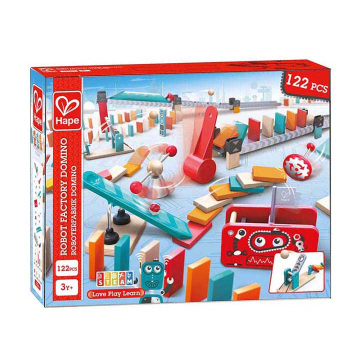 Afbeelding laden in galerijviewer, Hape robotfabriek domino - 122st.