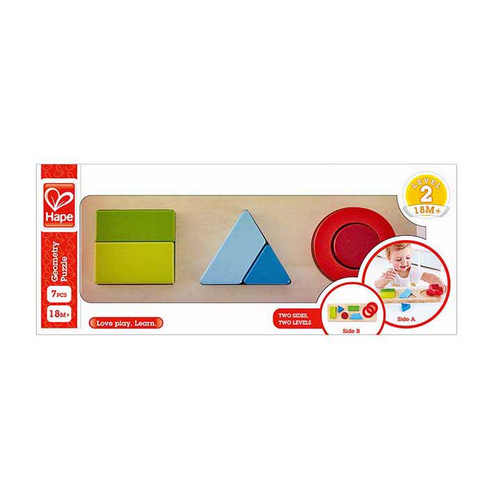 Afbeelding laden in galerijviewer, Hape geometrie vormenpuzzel - 7dlg.