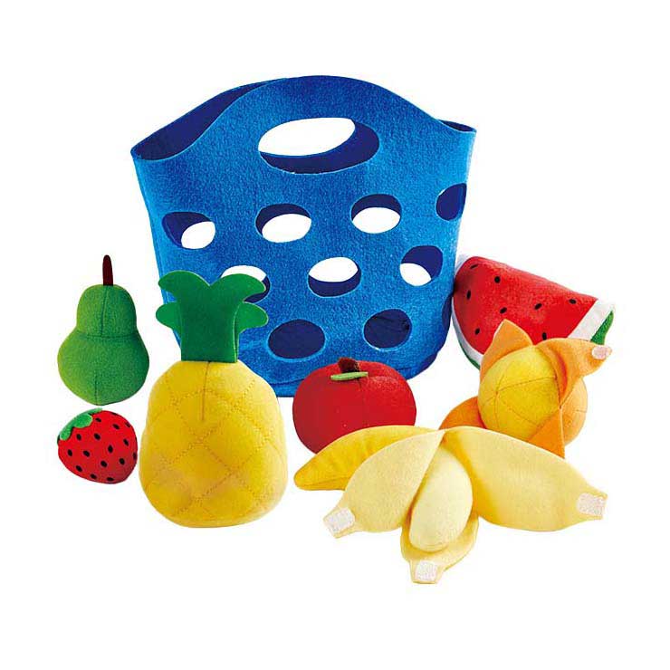 Afbeelding laden in galerijviewer, Hape vilt fruitmandje - 8dlg.
