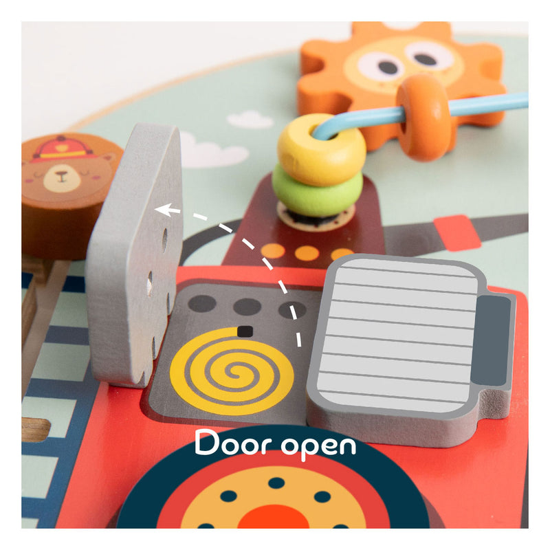Afbeelding laden in galerijviewer, Classic world houten speelbord brandweer - interactief speelgoedbord.